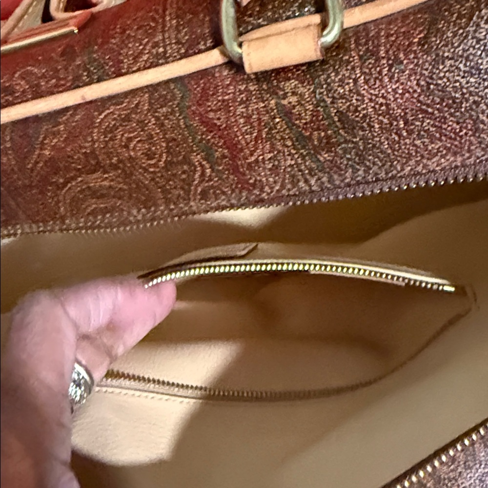 Paisley Brown and Tan Etro Bag - Picture 6 of 7